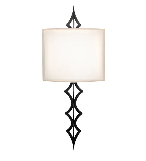 12" Wide Cilindro Diamente Wall Sconce