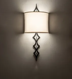12" Wide Cilindro Diamente Wall Sconce