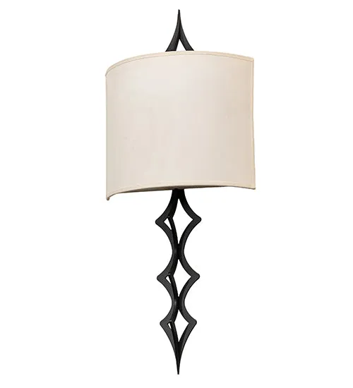 12" Wide Cilindro Diamente Wall Sconce