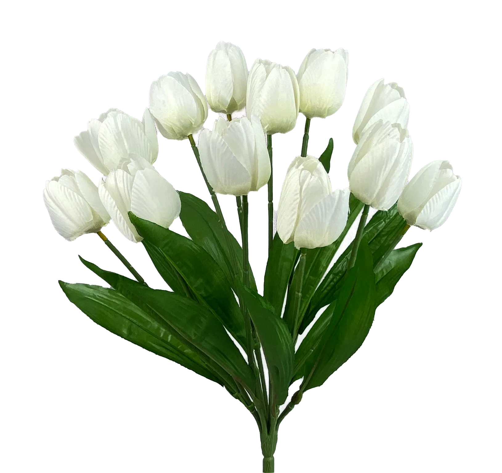 17" Cream Tulip Bush with 12 Stems 63338CM