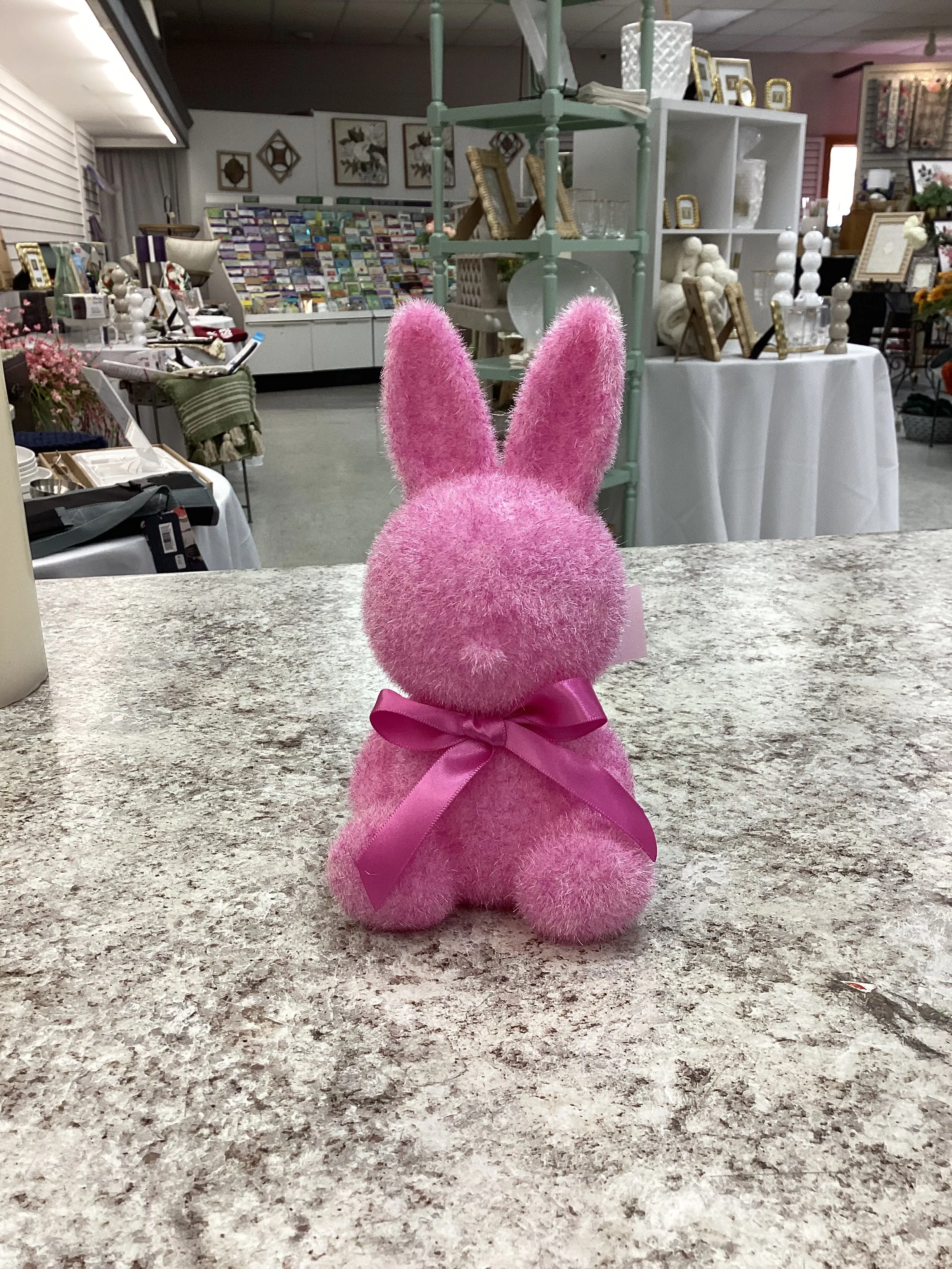 180 Degrees| Flocked Sitting Bunny-small