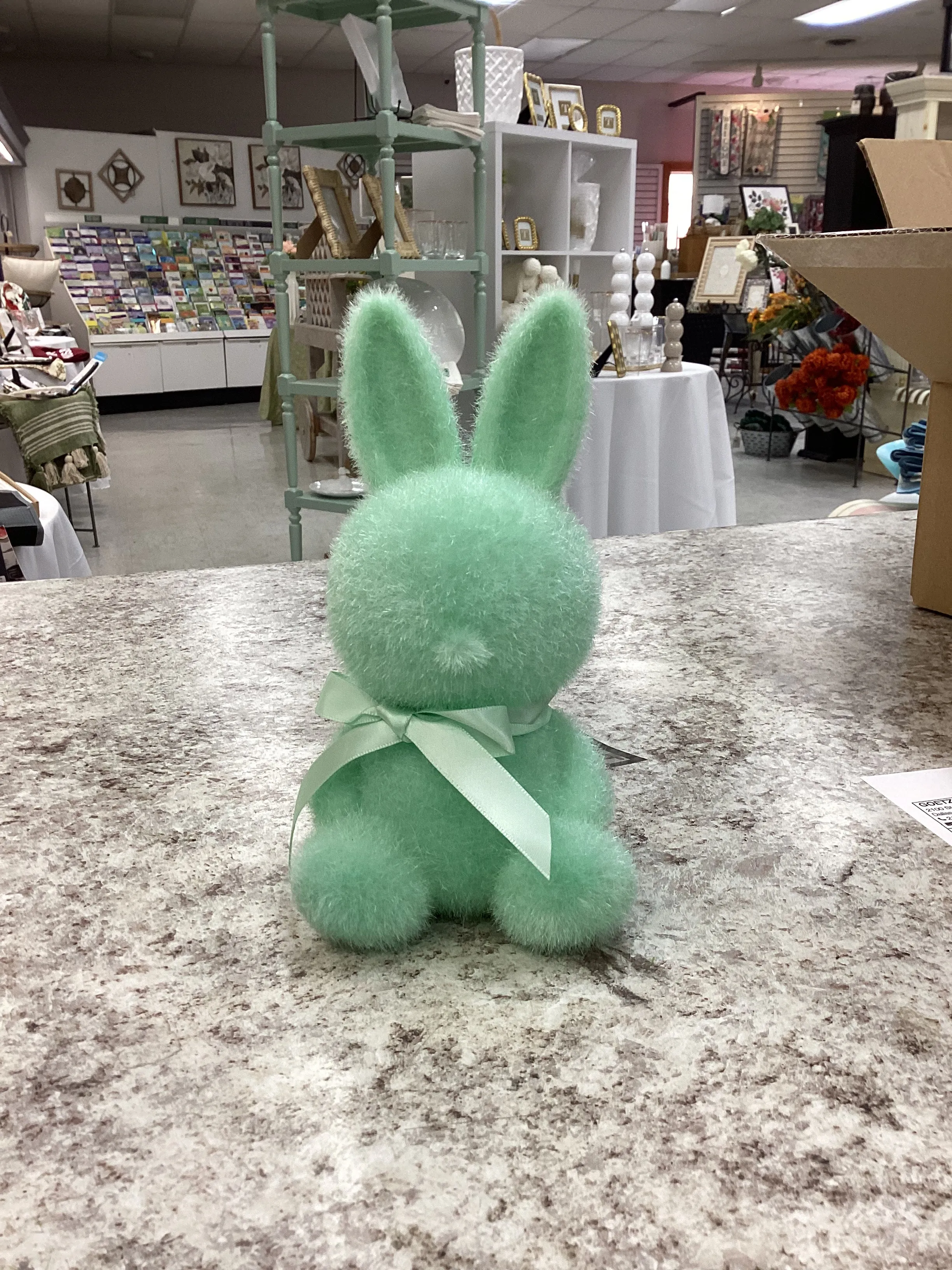 180 Degrees| Flocked Sitting Bunny-small