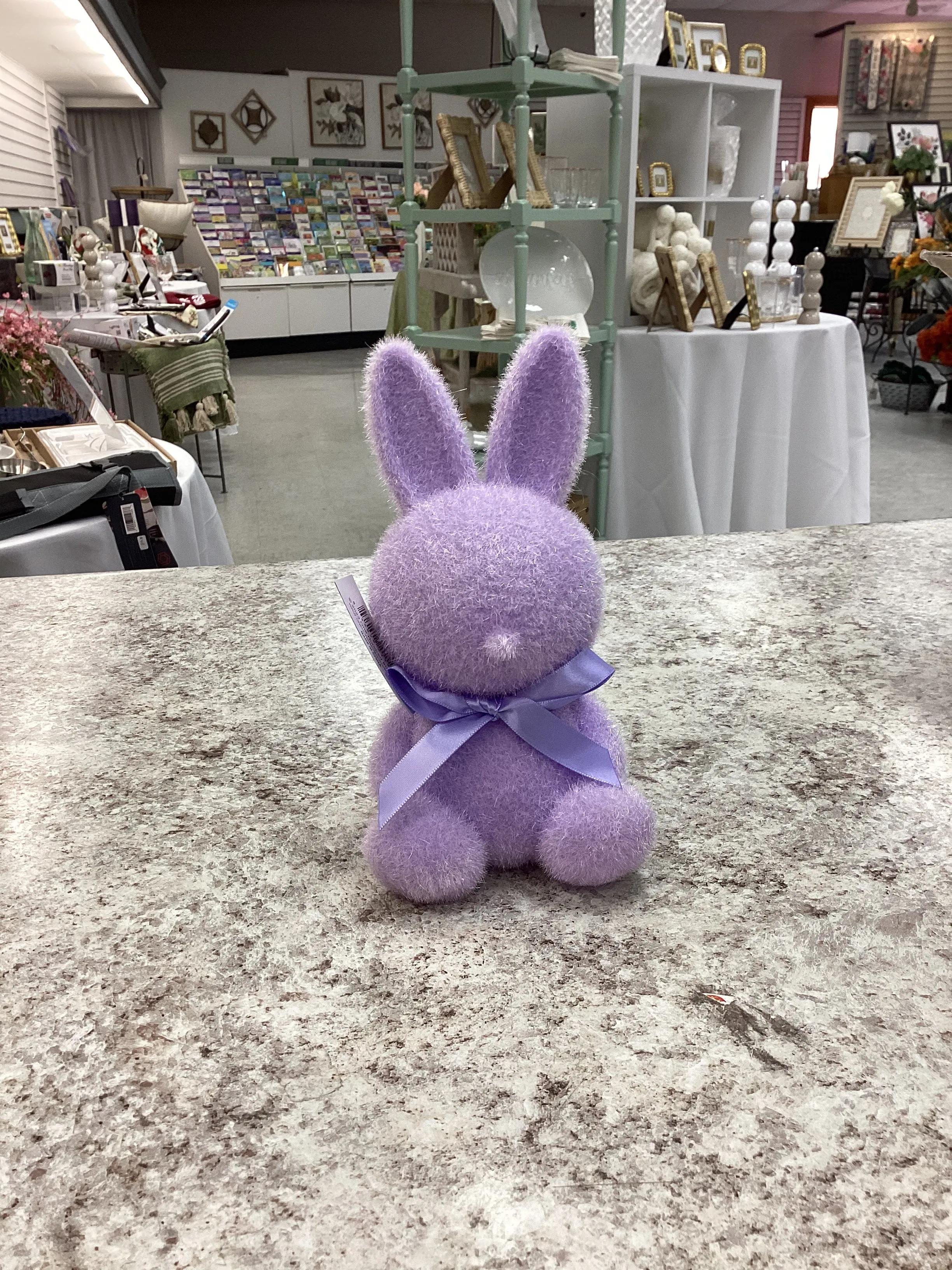 180 Degrees| Flocked Sitting Bunny-small