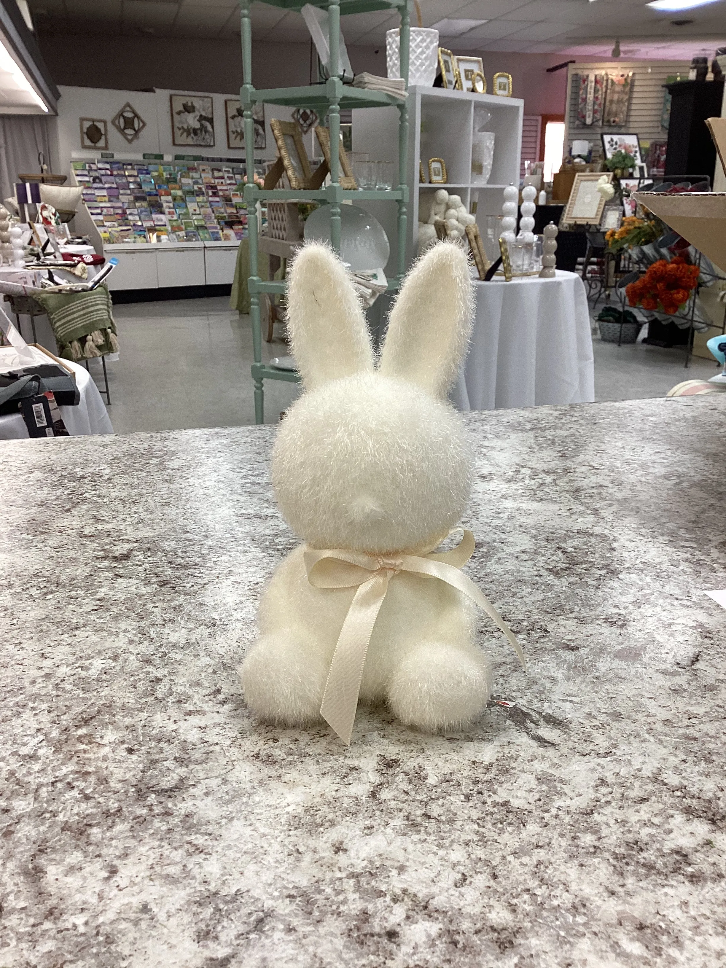 180 Degrees| Flocked Sitting Bunny-small