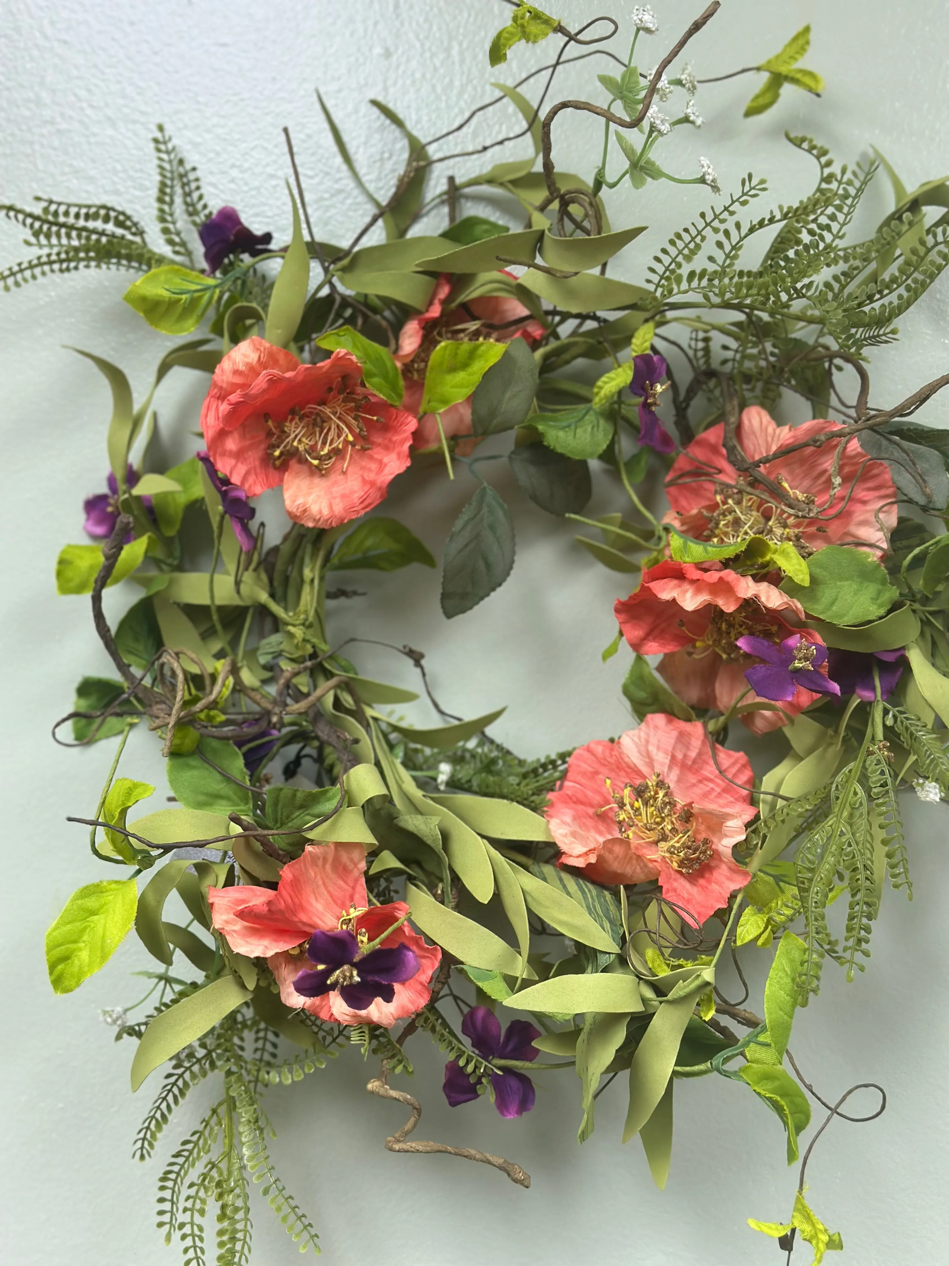18" Zesting and Poppin' Small Wreath/ Candle Ring