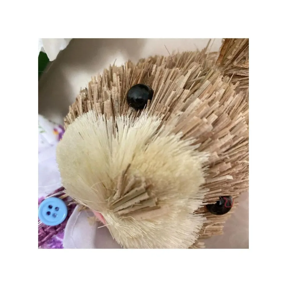 2 Pcs 35cm Handmade Straw Rabbit Straw Bunny for Easter Day Artificial Animal Home Furnishing Shop Decoration, Combo 2