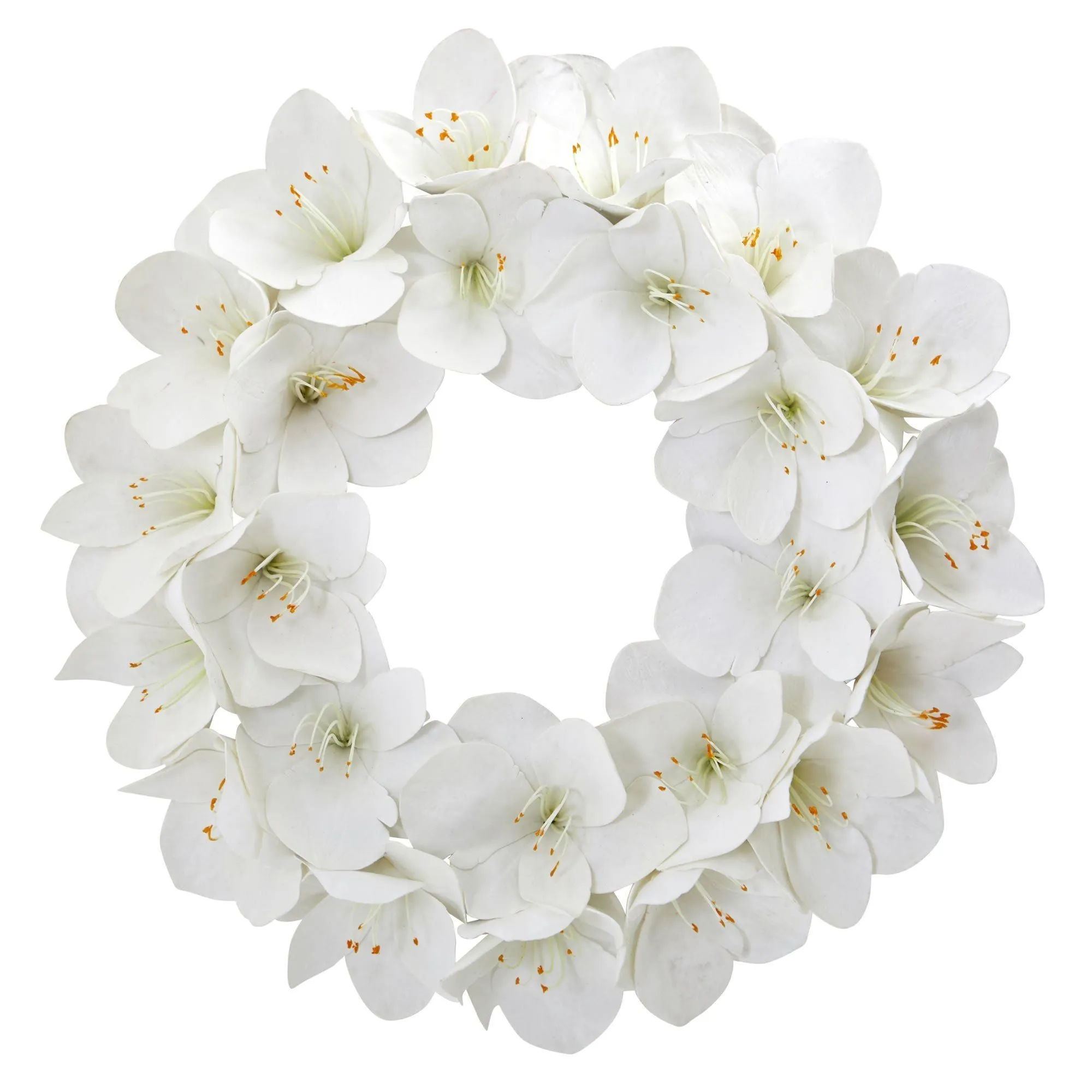 24” Amaryllis Artificial Wreath