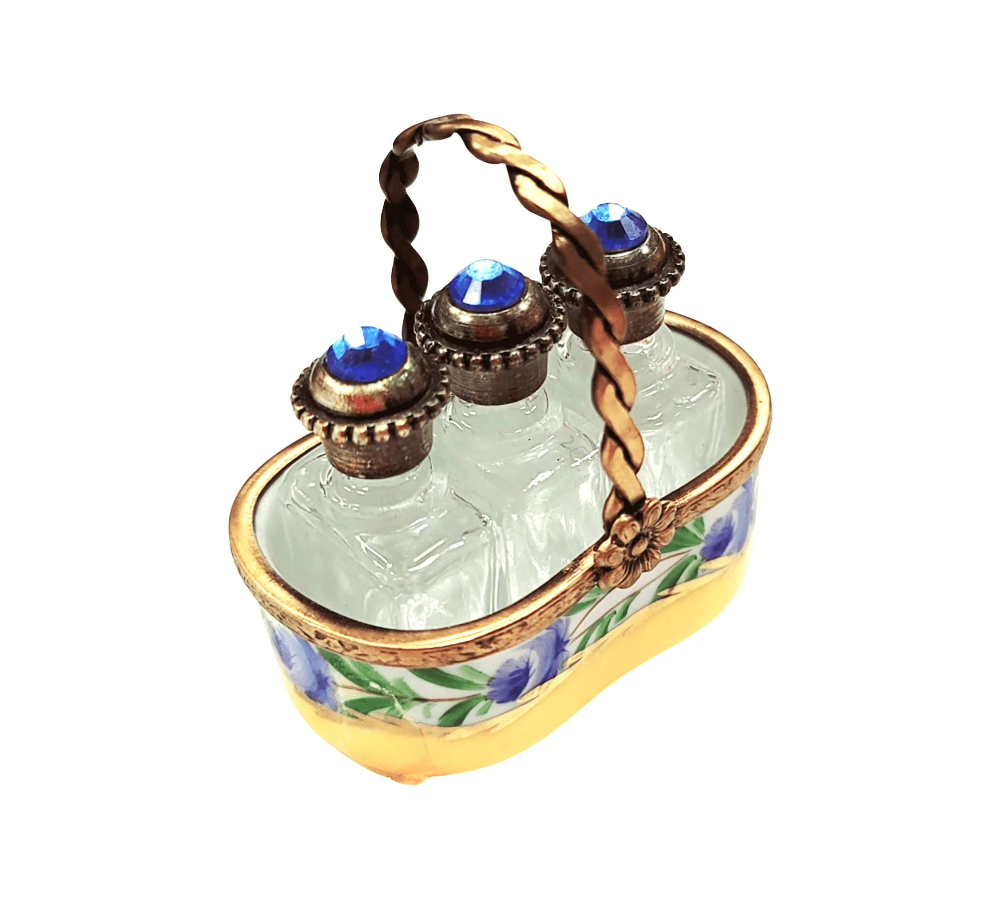 3 Perfumes in Yellow Basket - Rare