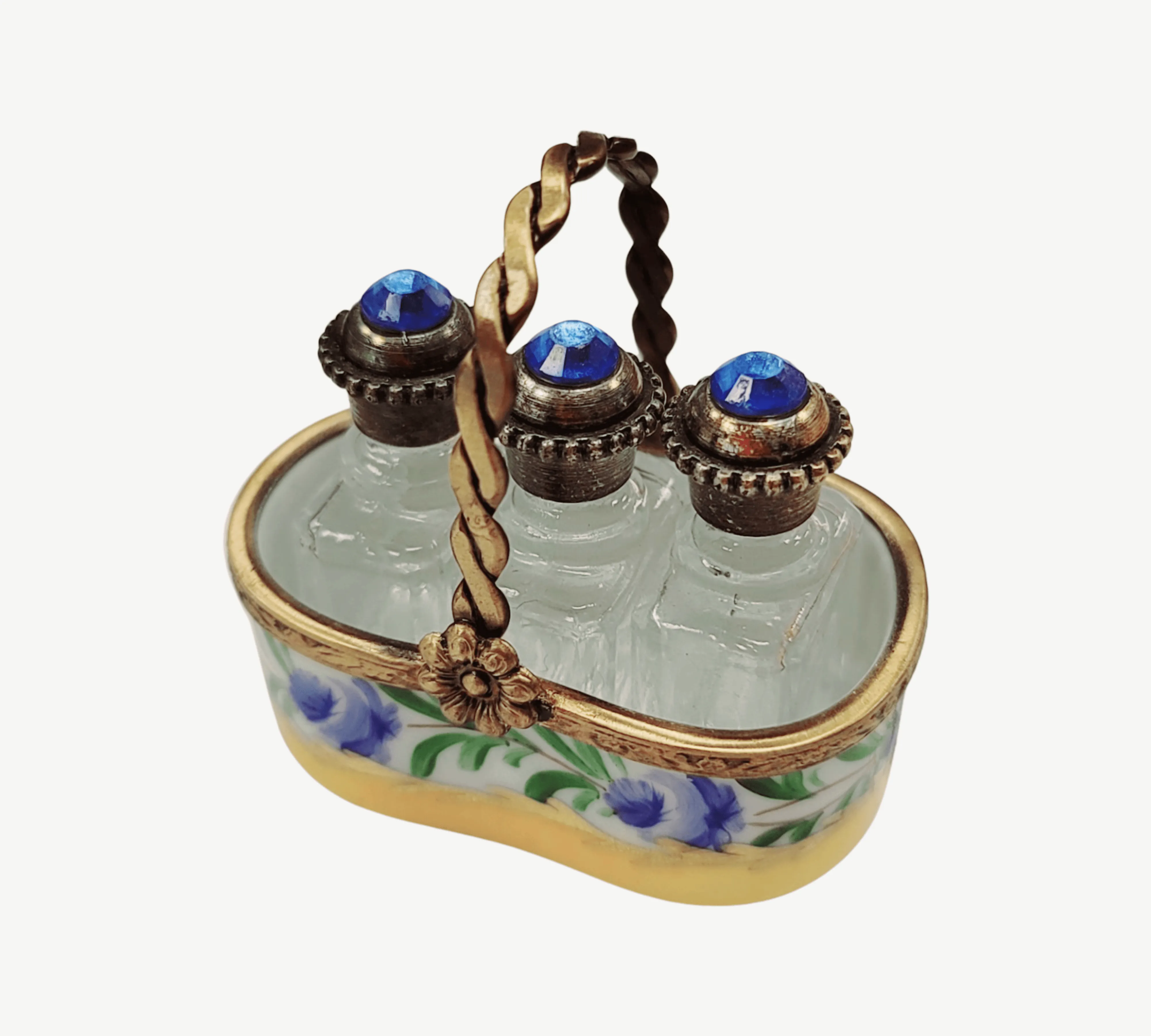 3 Perfumes in Yellow Basket - Rare