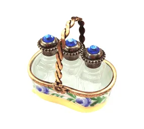 3 Perfumes in Yellow Basket - Rare