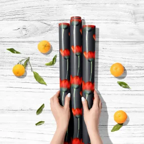 3D Tulips Pattern D2 Art & Craft Gift Wrapping Paper