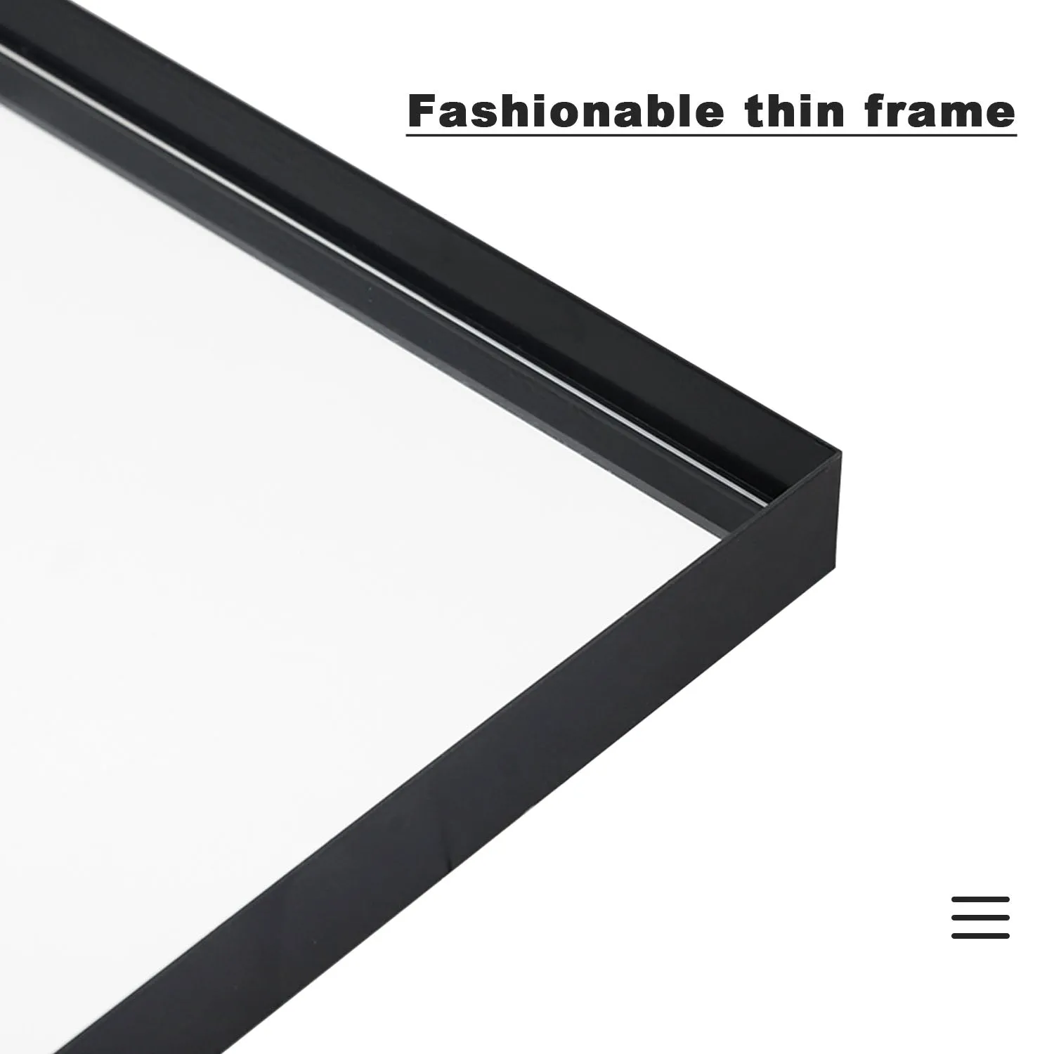65" x 22" Iron Framed Full-Length Mirror