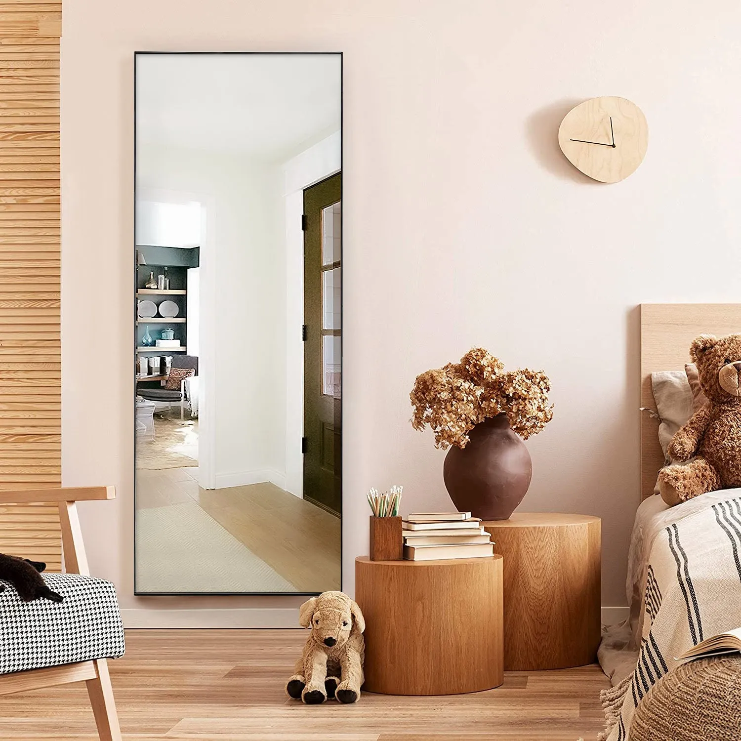 65" x 22" Iron Framed Full-Length Mirror