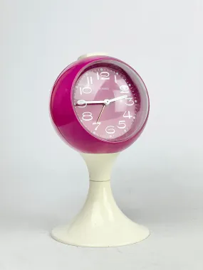 70's West German Space Age Ball   Pedestal Clock