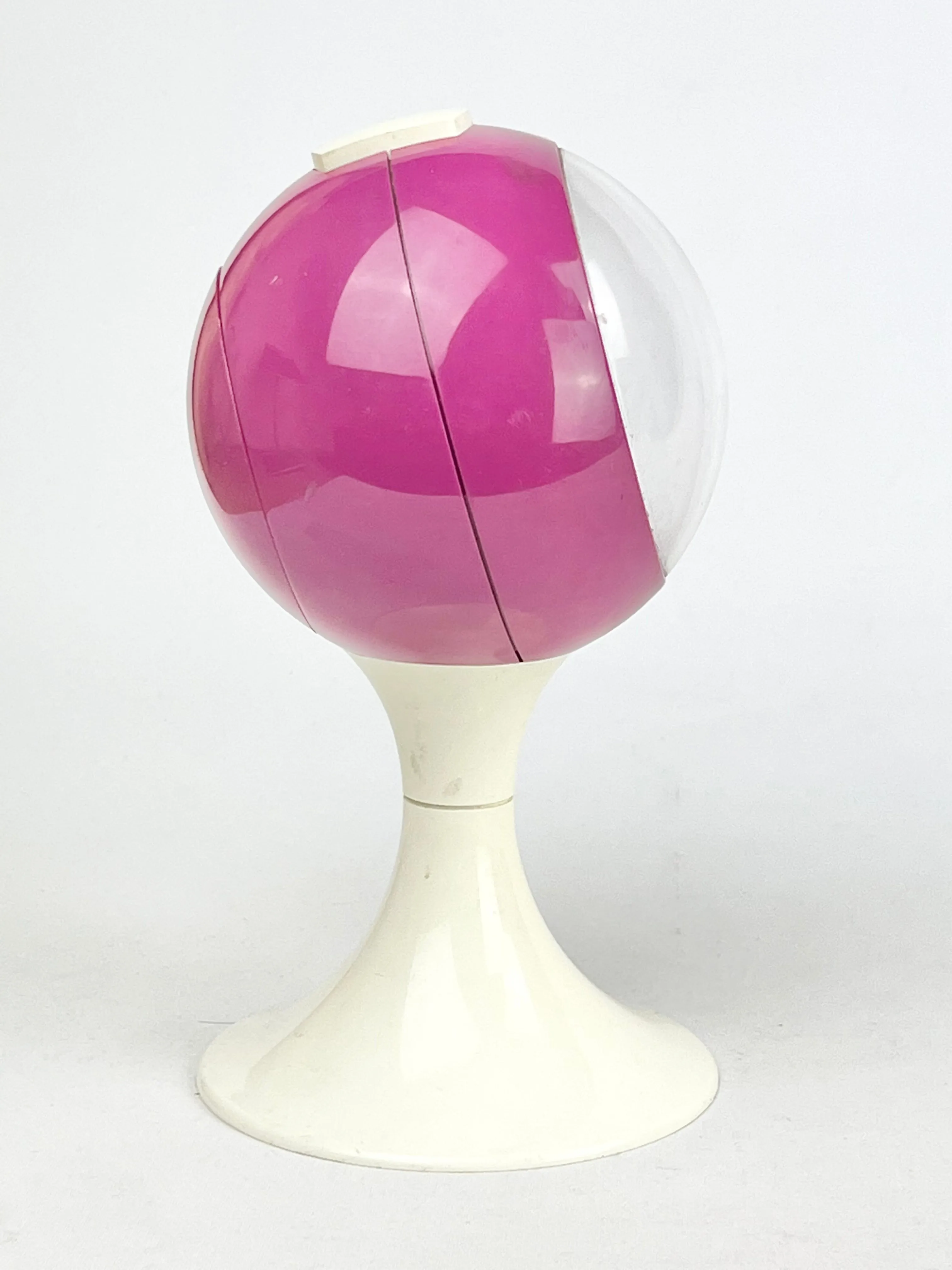 70's West German Space Age Ball   Pedestal Clock