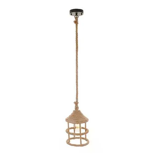 8.5" x 8.5" x 47" Rope - Pendant Lamp