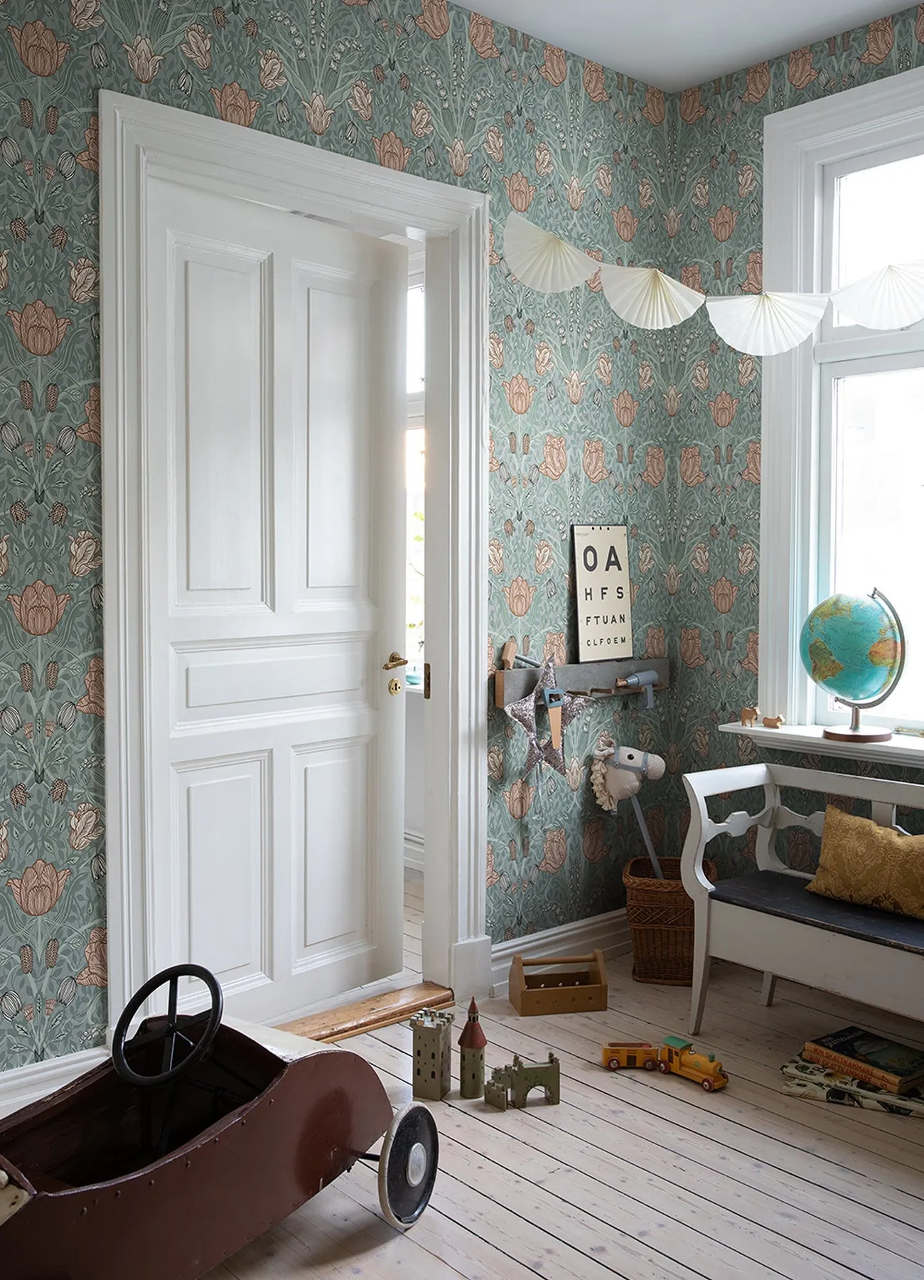 A-Street Prints 4080-33010 Fillippa Sage Tulip Wallpaper
