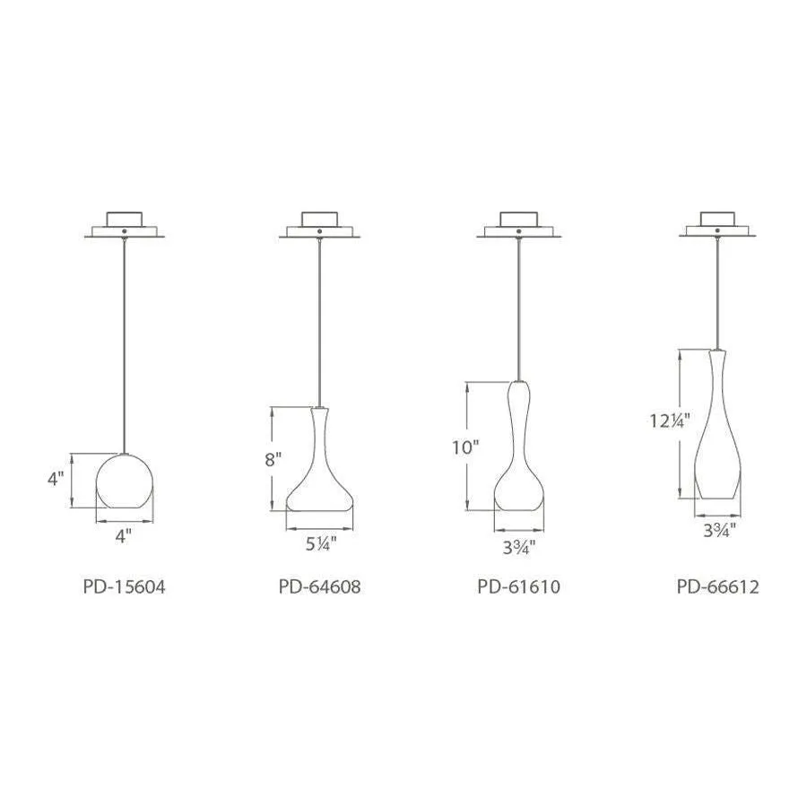Acid LED Round Bottom Pendant