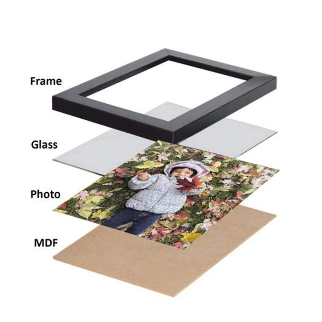 AG Crafts� Photo Frame Wood Photo Frame (White, 4 Photos) (White)