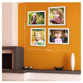 AG Crafts� Photo Frame Wood Photo Frame (White, 4 Photos) (White)