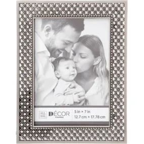 All Things You™ Diamond Lattice Jeweled Picture Frame: 5 x 7 inches