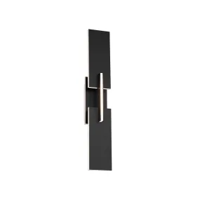Amari 22 in. LED Wall Sconce Black finish