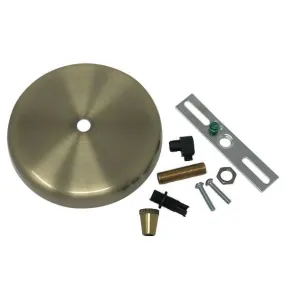 Antique Brass Finish Modern Canopy Pendant Kit 4 - 7/8"