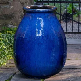 Appia Antica Jar Planter - Riviera Blue - S/1 Campania International