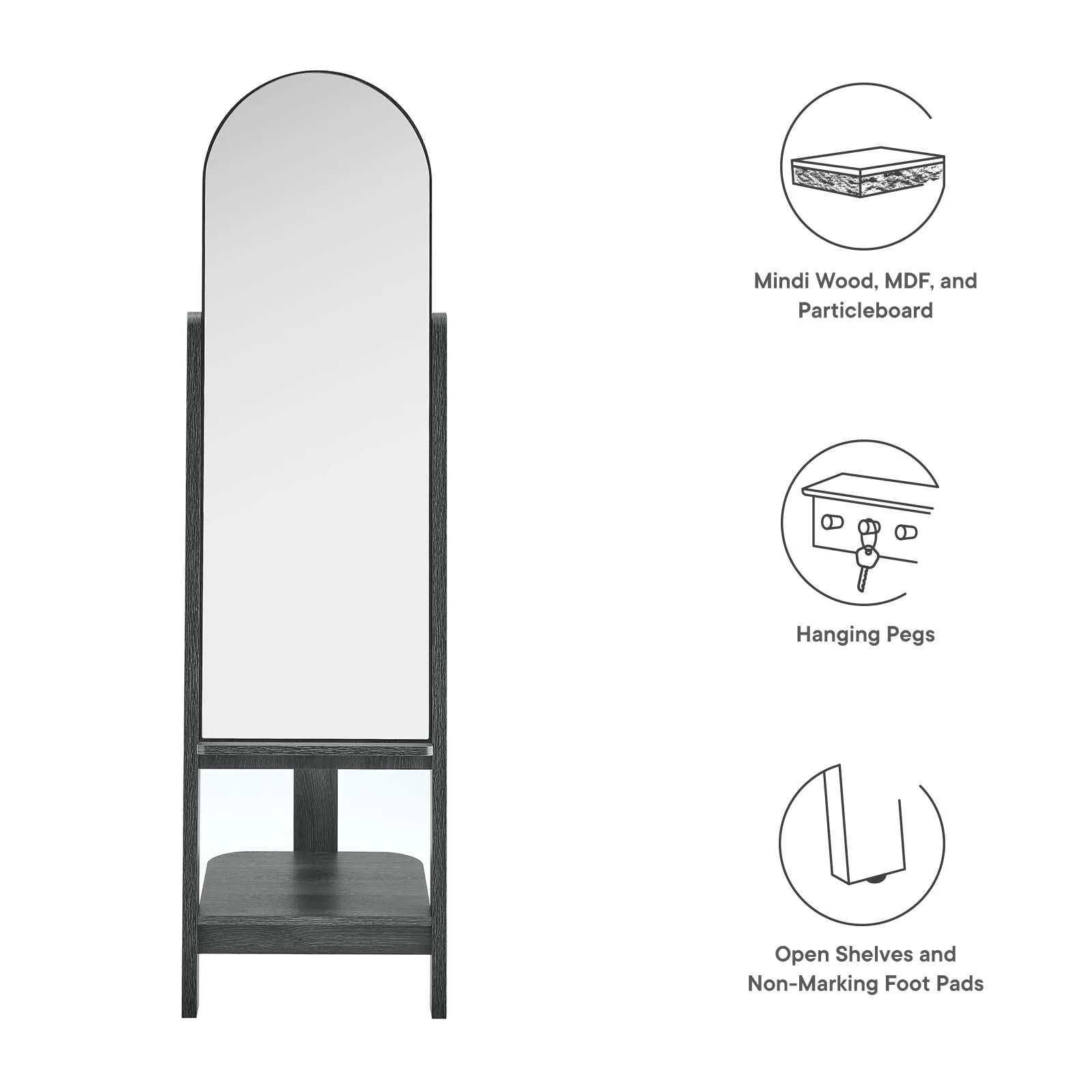 Ascend Standing Mirror By Modway - EEI-6346