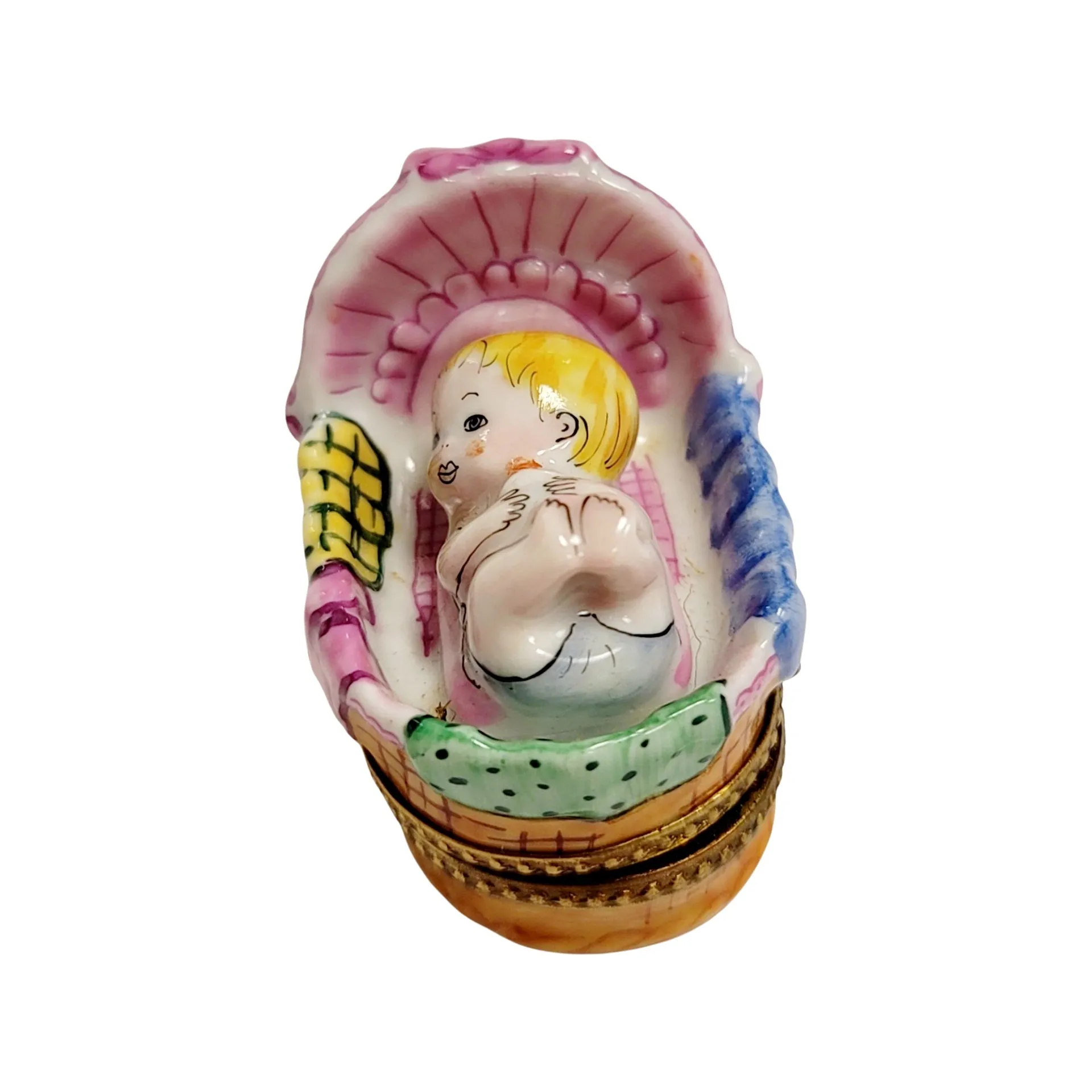 Baby In Basket Sleeping