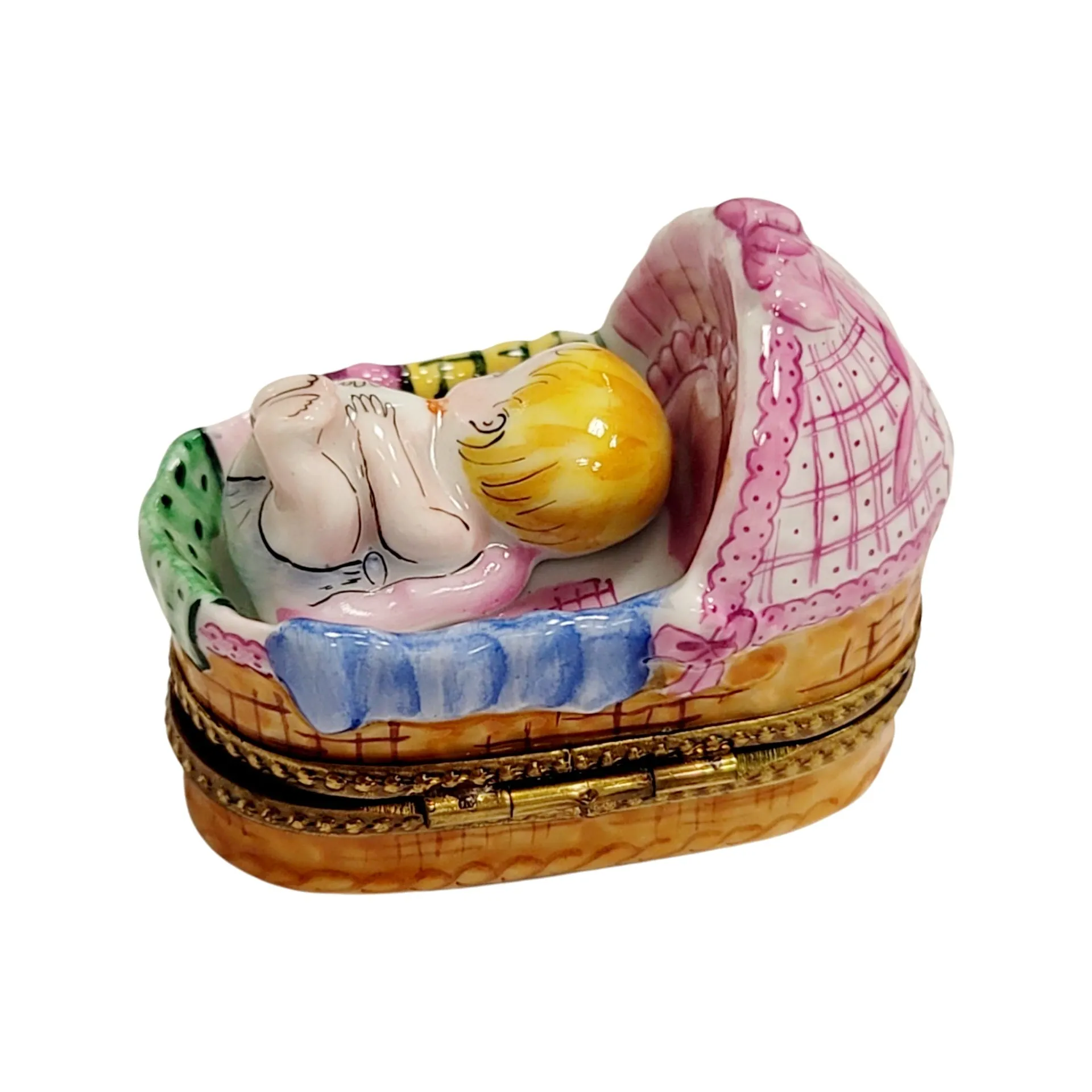 Baby In Basket Sleeping