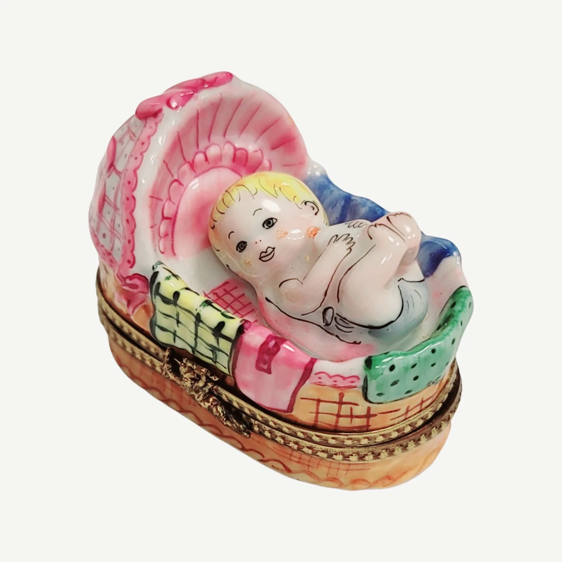 Baby In Basket Sleeping