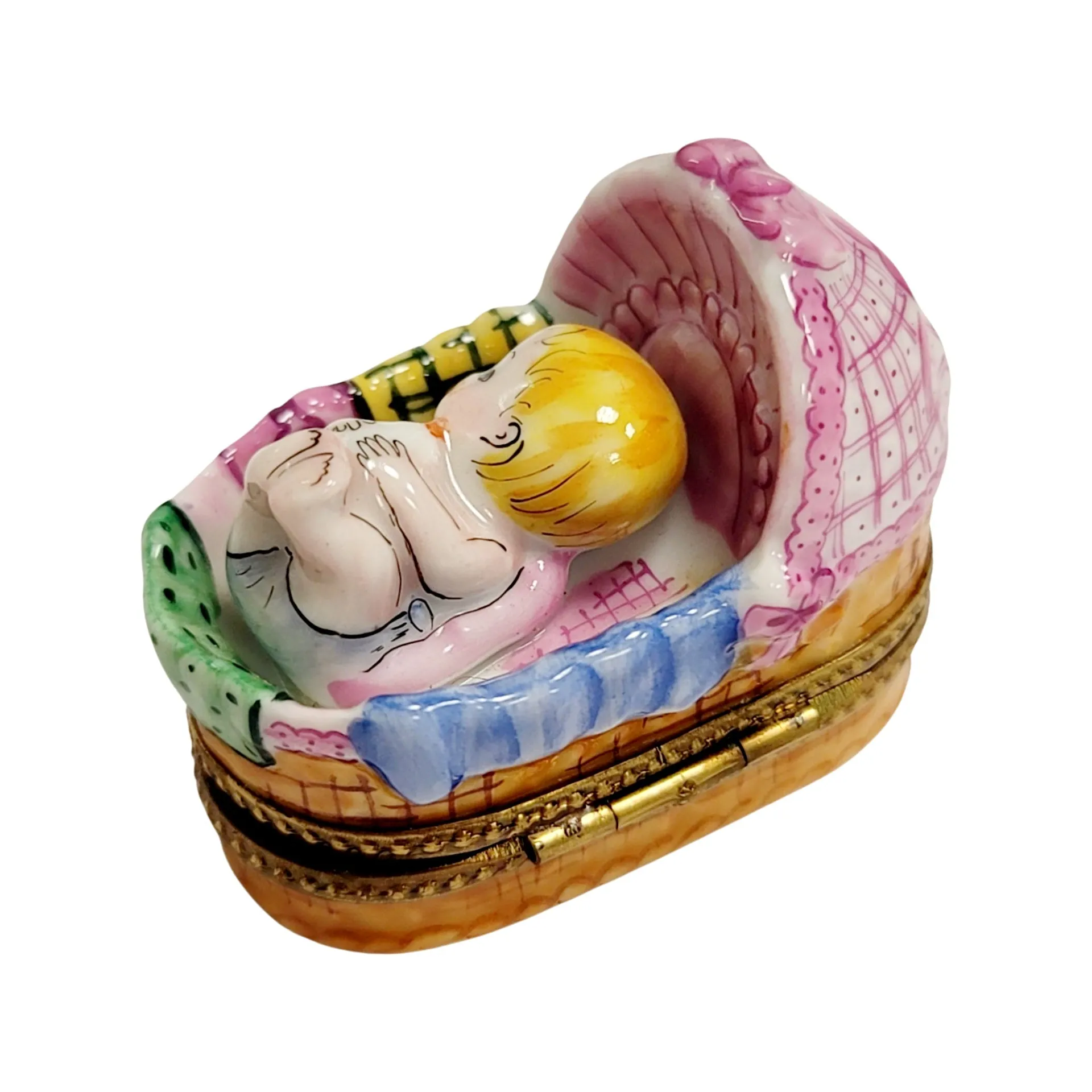 Baby In Basket Sleeping