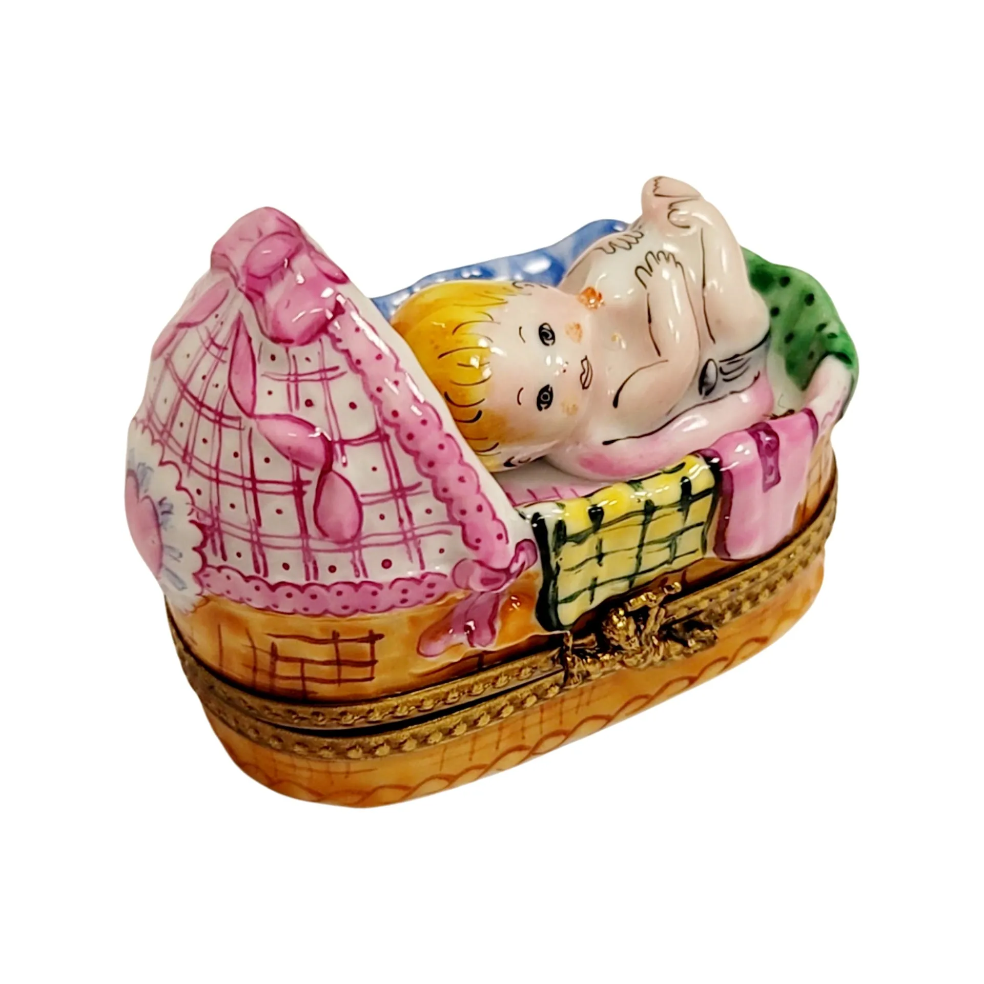 Baby In Basket Sleeping