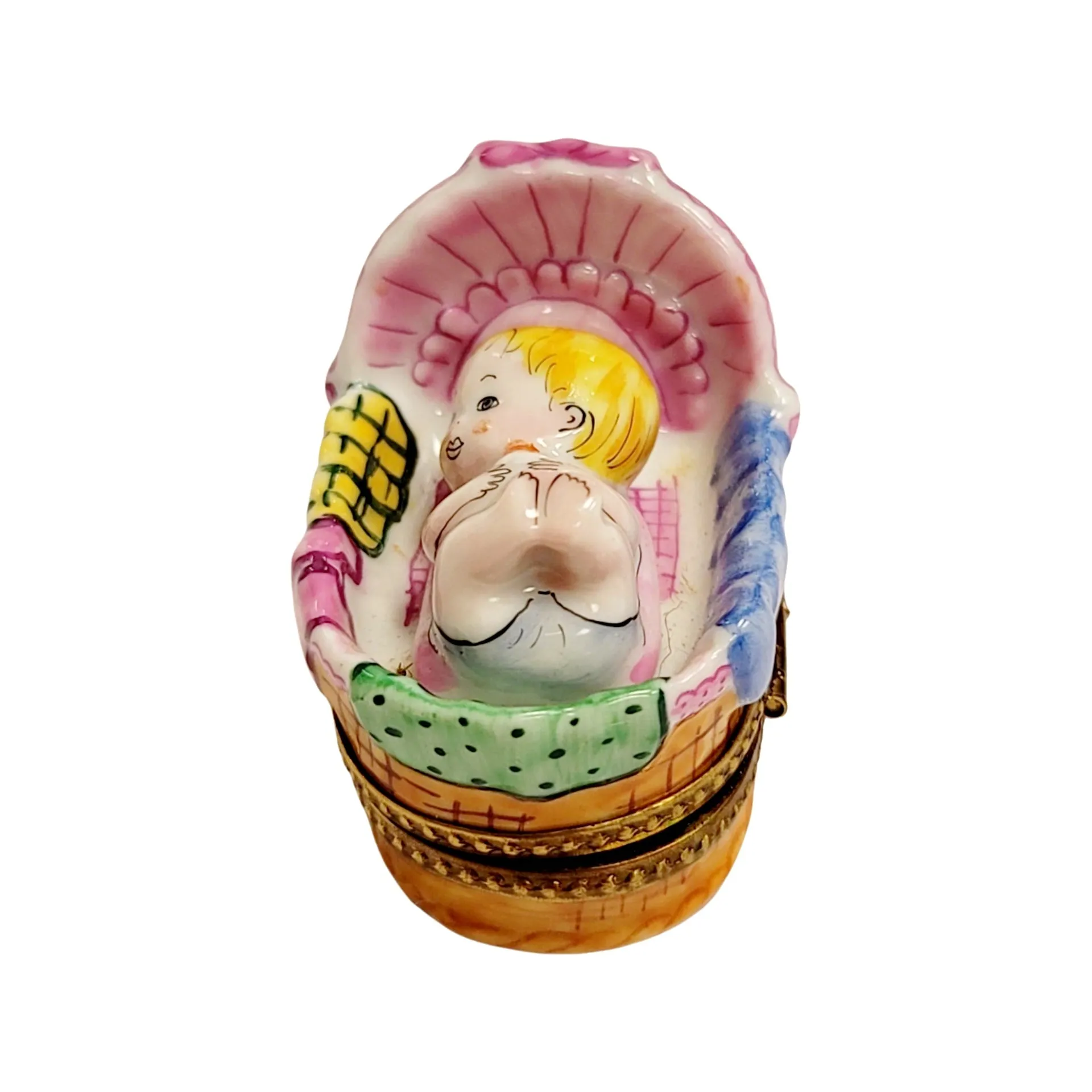Baby In Basket Sleeping