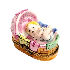 Baby In Basket Sleeping