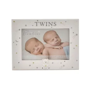 Bambino Twins Resin Photo Frame