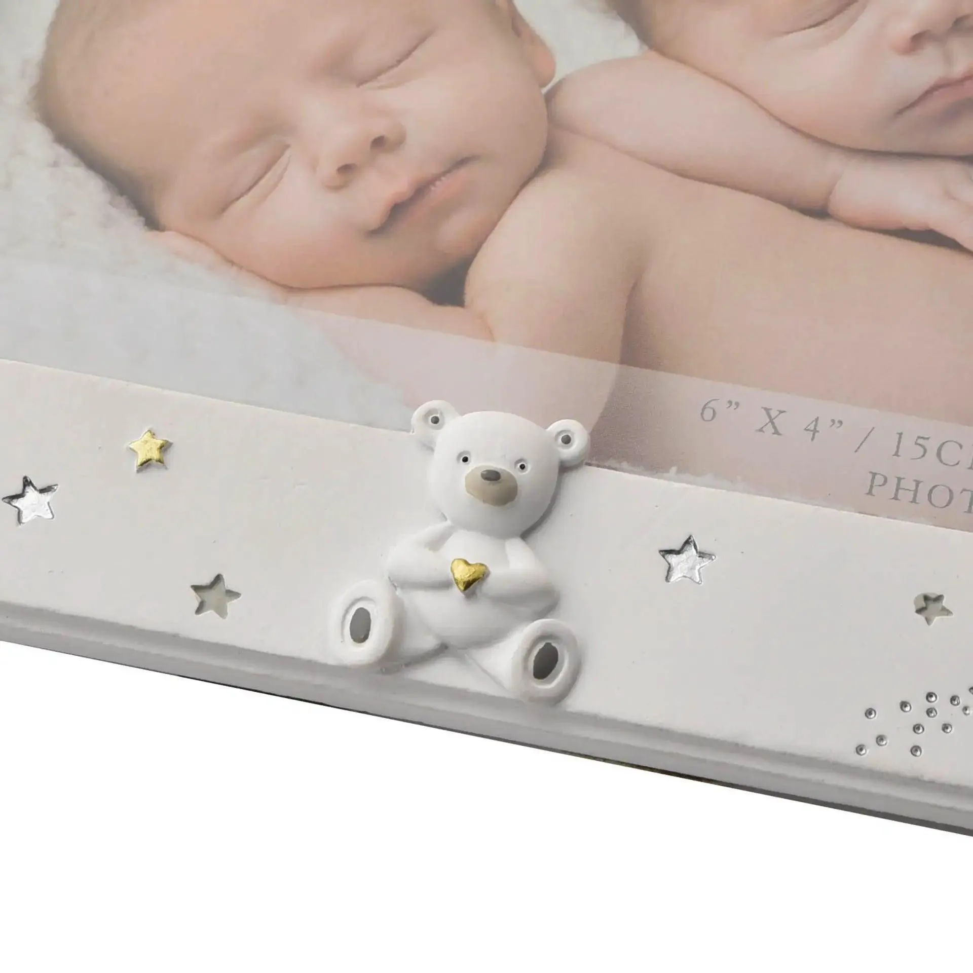 Bambino Twins Resin Photo Frame
