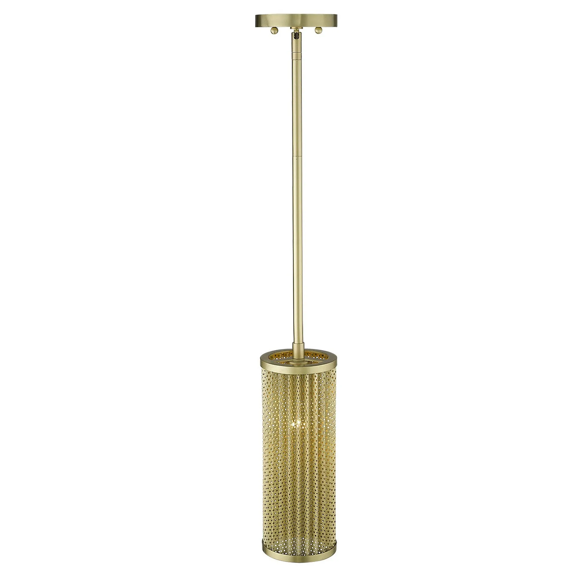 Basetti 1-Light Gold Pendant By Homeroots