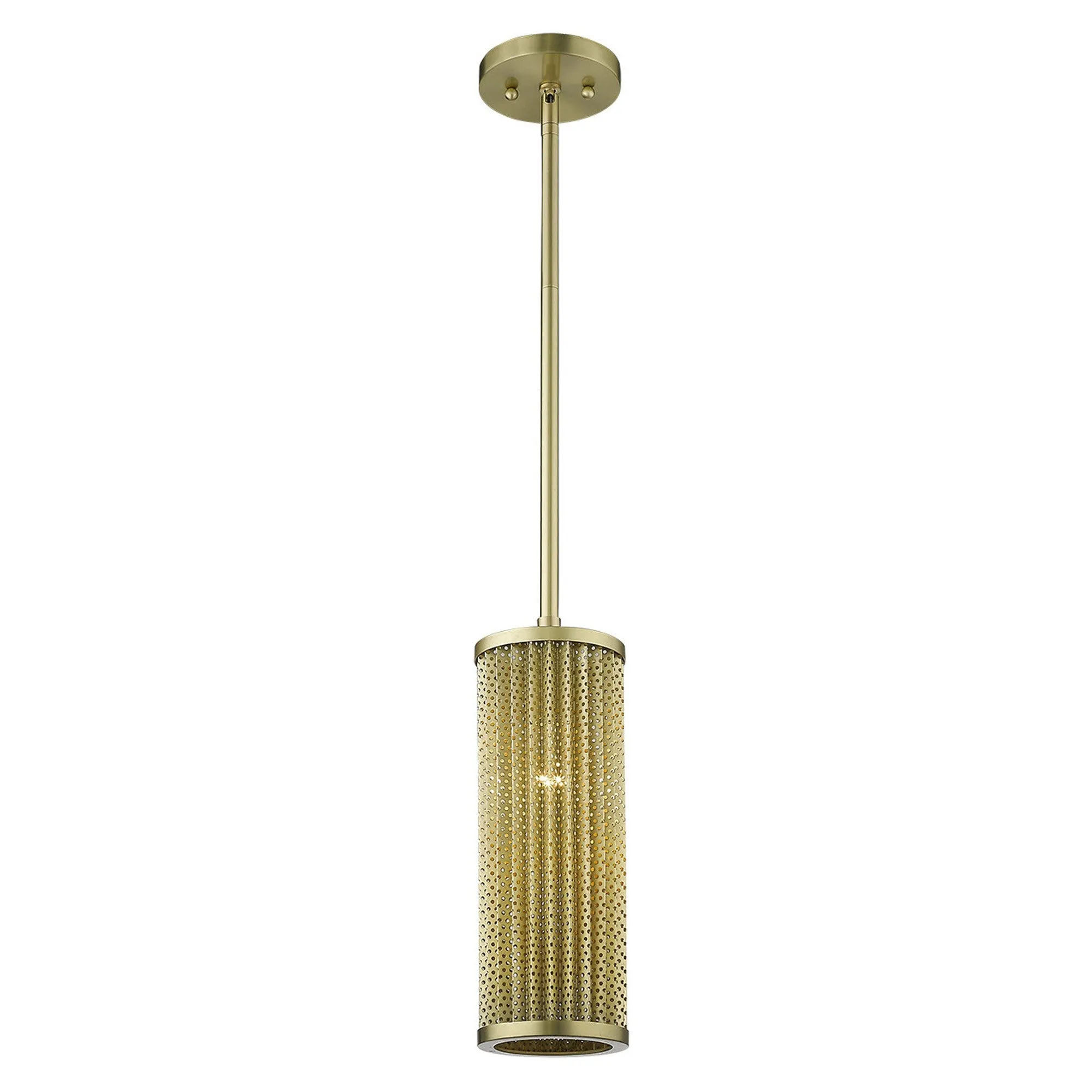 Basetti 1-Light Gold Pendant By Homeroots