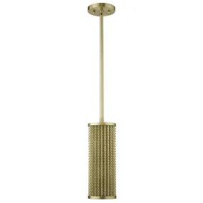 Basetti 1-Light Gold Pendant By Homeroots