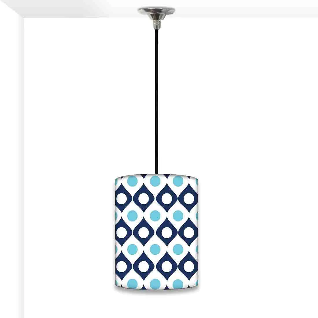 Beautiful Ceiling Pendant Lamp - Shades Of Blue Retro