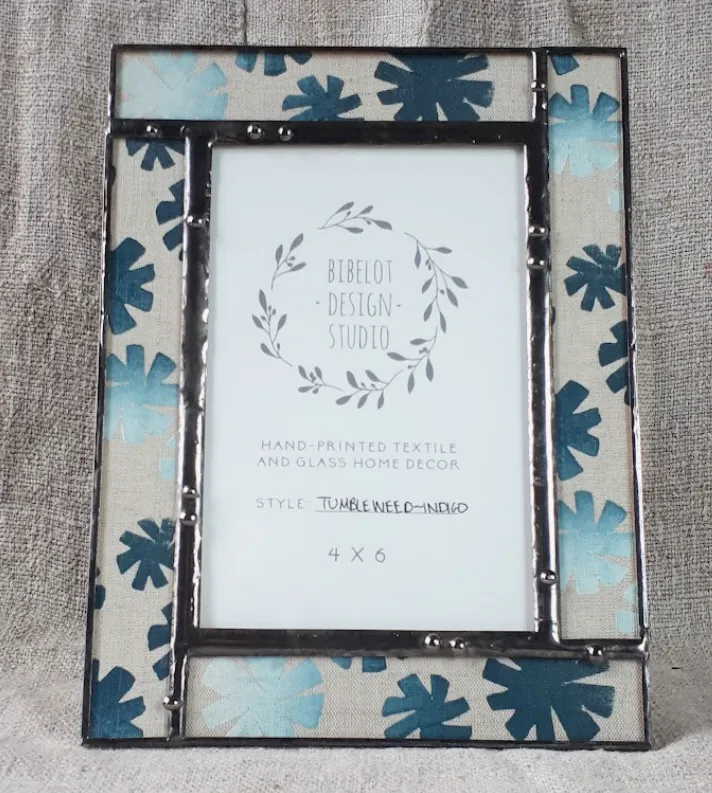 Bibelot Design Studio Frame 4x6 Indigo Tumbleweed