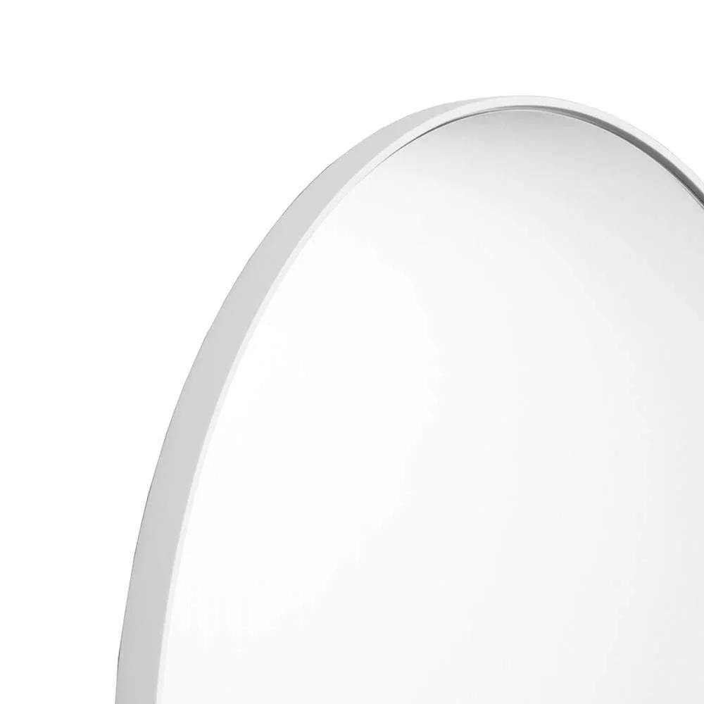 Bjorn Round Mirror Bright White 100CM