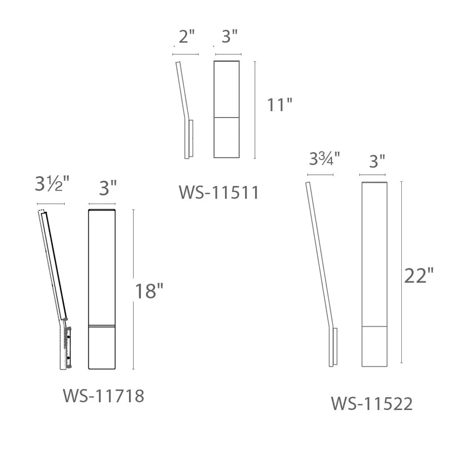 Blade 22" LED Wall Sconce