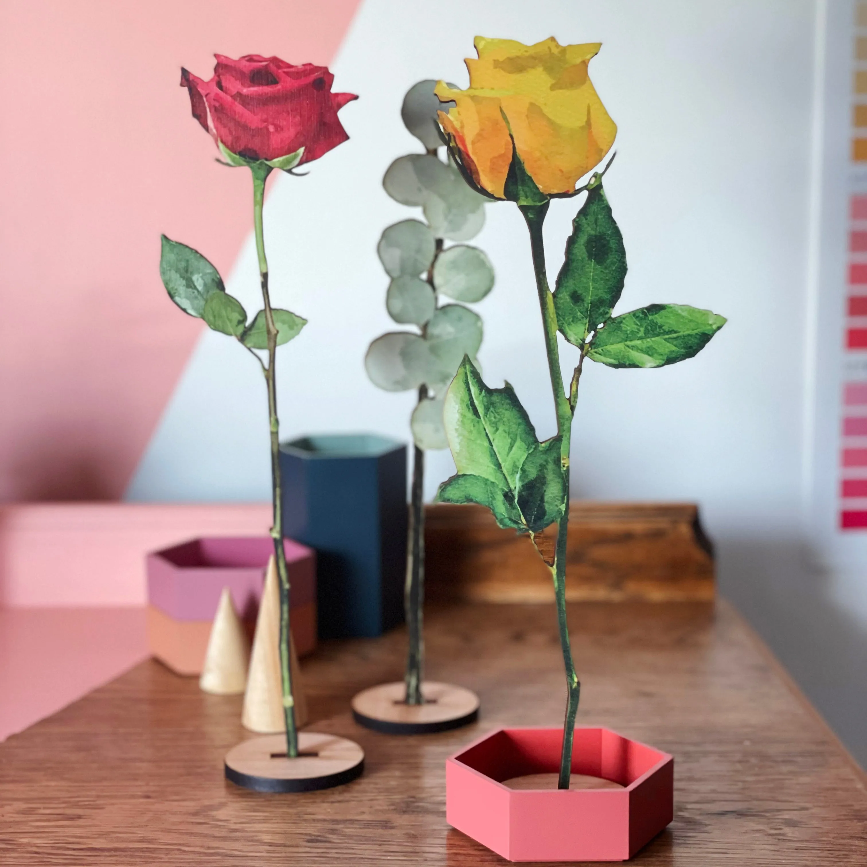Bouquet of Wooden Flowers Gift