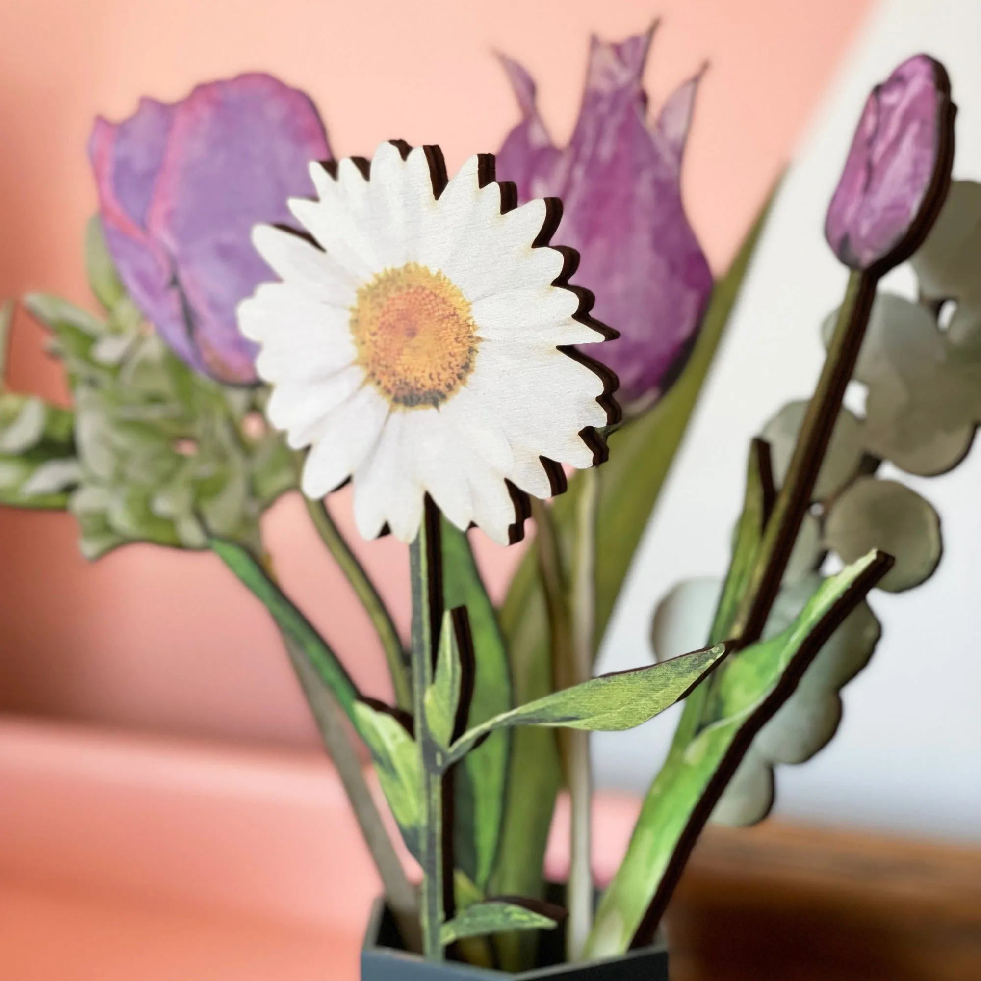 Bouquet of Wooden Flowers Gift