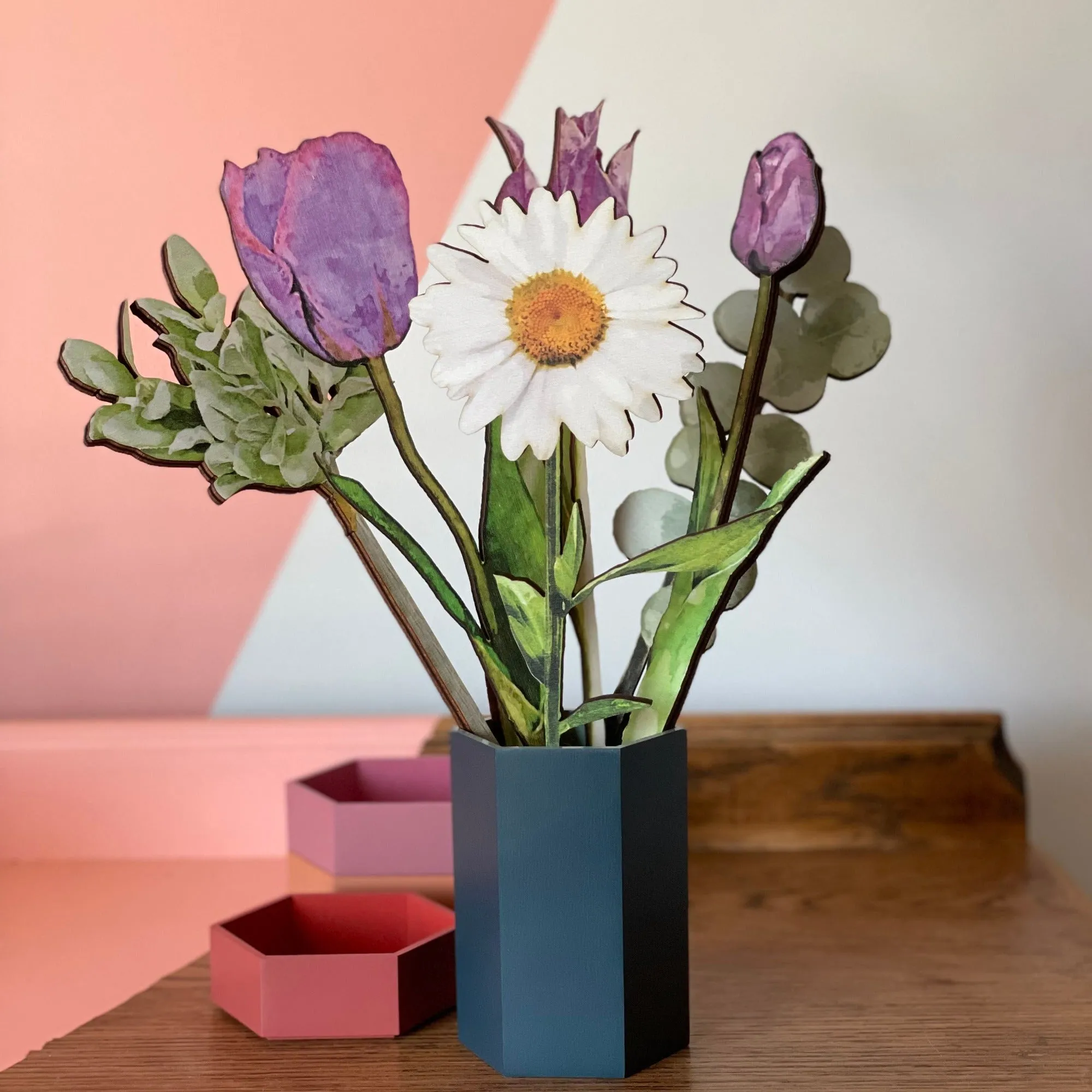 Bouquet of Wooden Flowers Gift