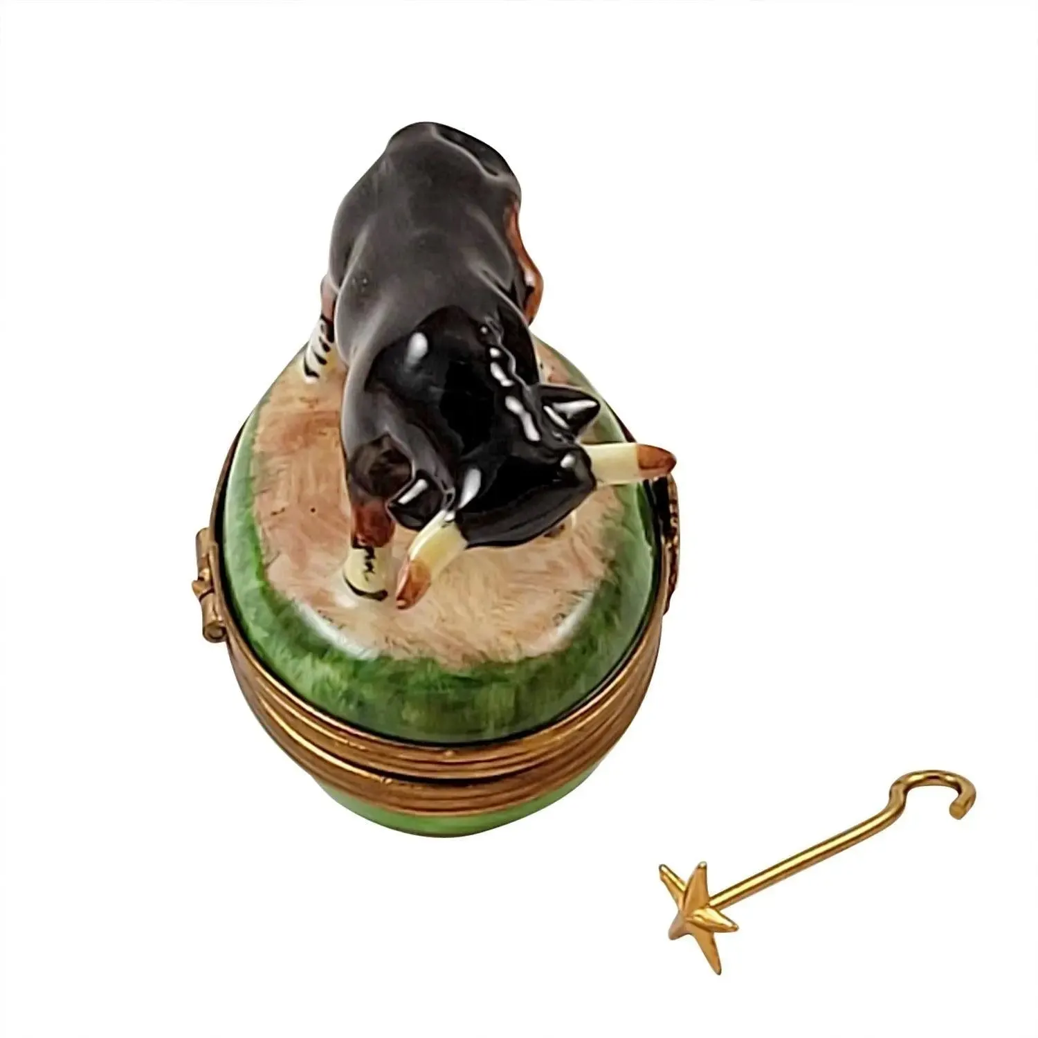 Bull Cow w Branding rod