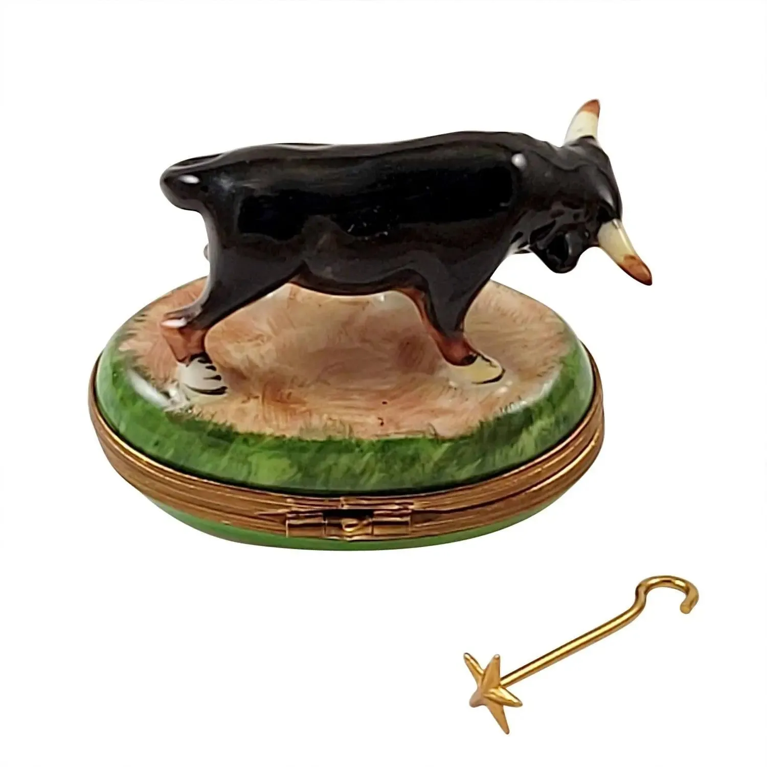 Bull Cow w Branding rod